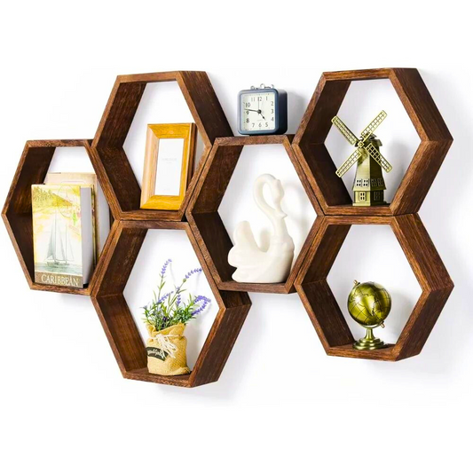 Hexa Wood Geometric Displays