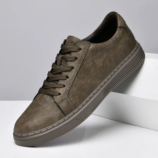 Vincent's Stitched Leather Sneakers