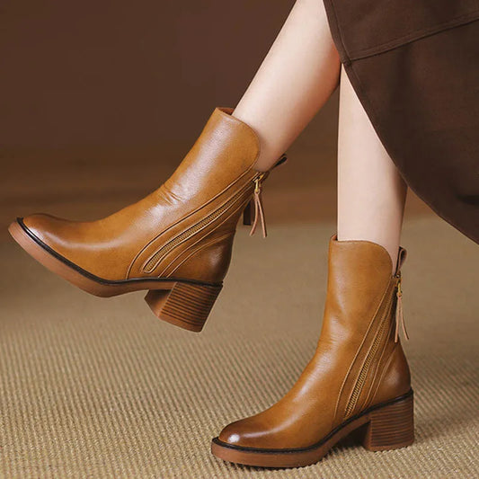 Chelsea Grandeur Luxe Heeled Boots